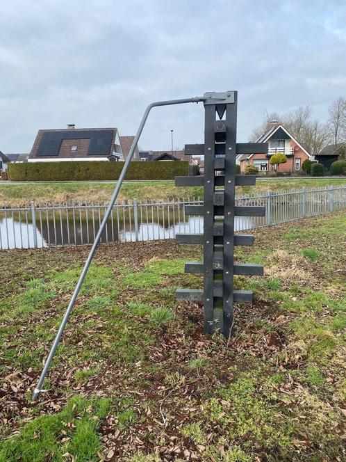 Speeltoestel klimtoestel kunststof met stalen glijbuis, Kinderen en Baby's, Speelgoed | Buiten | Speeltoestellen, Gebruikt, Brandweerpaal
