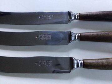 Drie antieke tafelmessen van F. Herder Abr. Sohn Solingen beschikbaar voor biedingen