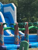 Mega Springkasteel, stormbaan met 2 Glijbanen, Ophalen, Gebruikt