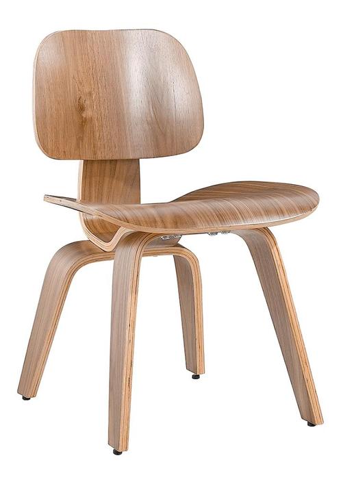 OHNO Miami - Houten Stoel - Naturel, Huis en Inrichting, Stoelen, Nieuw, Eén, Hout, Leer, Overige kleuren, Ophalen of Verzenden