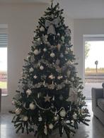 Mooie, grote kunst kerstboom incl. verlichting en versiering, Ophalen, Zo goed als nieuw
