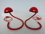 Set van 2 vintage Snake Lampen (Vrieland Design), Huis en Inrichting, Lampen | Tafellampen, Ophalen of Verzenden, Gebruikt, Minder dan 50 cm
