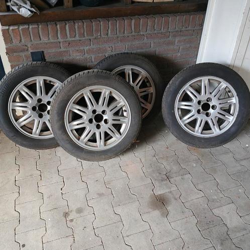4 LM VELGEN ORIG. VOLVO Bridgestone Turanza T005, Auto-onderdelen, Banden en Velgen, Velg(en), Zomerbanden, 16 inch, 205 mm, Personenwagen