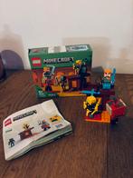 Lego Minecrafr de lavastry in de nether 21266 in doos, Ophalen of Verzenden, Zo goed als nieuw