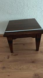 Eikenhouten bijzettafel, Minder dan 55 cm, Zo goed als nieuw, Rechthoekig, Ophalen