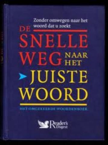 De Snelle Weg naar het Juiste Woord. Omgekeerde woordenboek beschikbaar voor biedingen