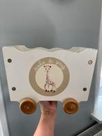 Loopkar speelgoedkar wit  houten speelgoed sophie de giraf, Kinderen en Baby's, Ophalen of Verzenden, Zo goed als nieuw, Duw- of Trekspeelgoed