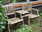 Houten tuinbankje gratis, Ophalen, Gebruikt, Hout