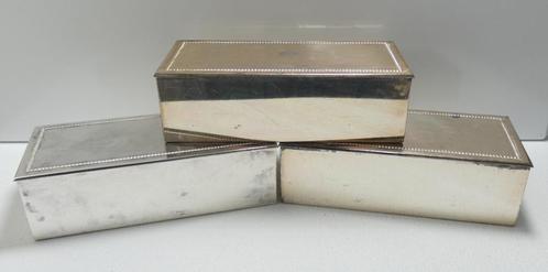 Hooijkaas - DE - 3x lepeldoosje [1508], Antiek en Kunst, Antiek | Goud en Zilver, Ophalen