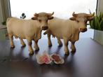 SCHLEICH KOEIEN.Twee Identieke Kunststof Speelgoeddieren!, Ophalen of Verzenden, Zo goed als nieuw