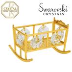 24K goud verguld Kinderbedje met Swarovski kristallen, Pjmink@casema.nl, Nieuw, Ophalen of Verzenden, Mvm detalhandel