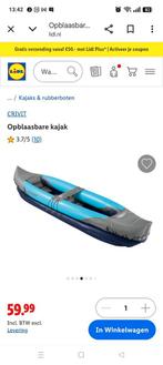 Opblaasbare Kayak. 1 zomer gebruikt. Nog in zeer goede staat, Watersport en Boten, Kano's, Ophalen, Zo goed als nieuw, Eén persoon