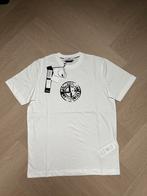 Stone Island T-shirt Print Wit, Nieuw, Maat 48/50 (M), Wit, Verzenden