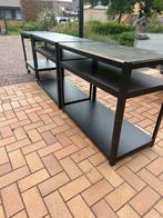 Ikea Bror werktafels en trolley zwart, Ophalen, 170 cm of meer