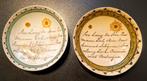 Twee creamware schotels Oranjegezinde voorstelling 18e eeuw, Antiek en Kunst, Antiek | Keramiek en Aardewerk, Ophalen of Verzenden