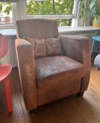 FREE Small leather chair, Huis en Inrichting, Fauteuils, Ophalen, Gebruikt, 75 tot 100 cm, Leer