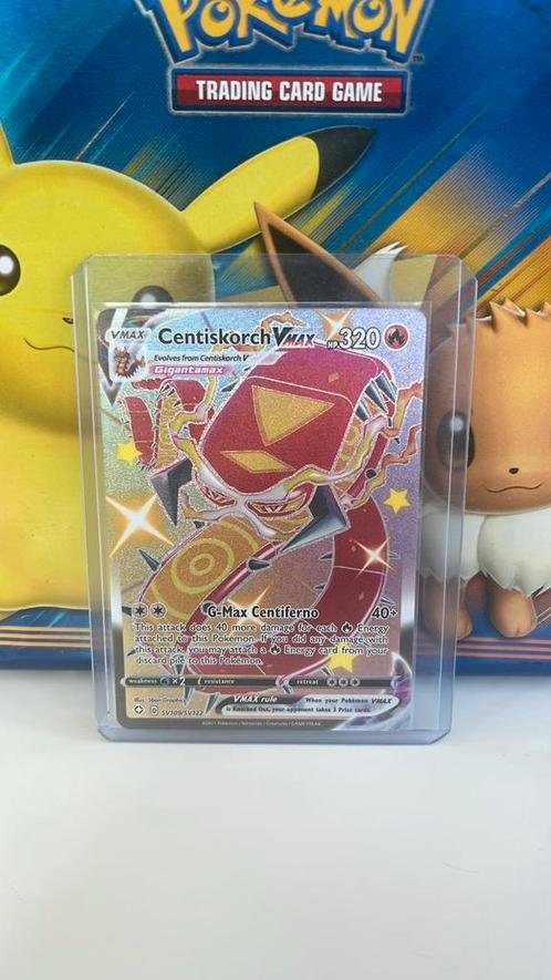 Shiny centiakroch vmax pokemon kaart, Hobby en Vrije tijd, Verzamelkaartspellen | Pokémon, Zo goed als nieuw, Losse kaart, Ophalen of Verzenden