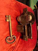 Antiek Slot met Sleutel, Ophalen of Verzenden