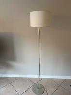 Stijlvolle staande lamp - zilver & crème, Ophalen, Gebruikt, Metaal, 150 tot 200 cm