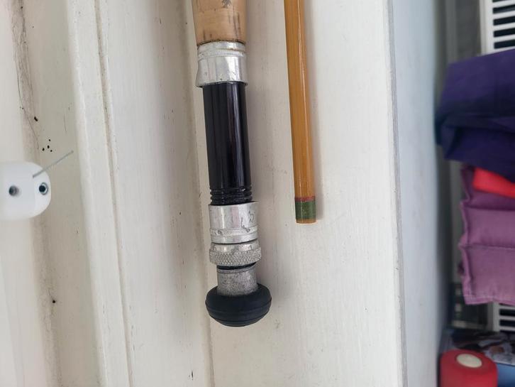 Prachtige vintage vlieghengel. Orvis reel is verkocht., Watersport en Boten, Hengelsport | Vliegvissen, Zo goed als nieuw, Werphengel