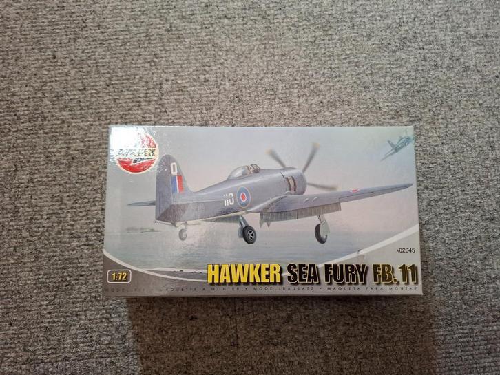 1/72 Airfix Sea Fury FB.11, Hobby en Vrije tijd, Modelbouw | Vliegtuigen en Helikopters, Zo goed als nieuw, Vliegtuig, 1:72 tot 1:144