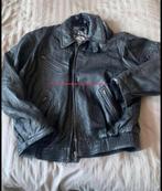 Leren  heren jack maat 54, Ophalen of Verzenden, Zo goed als nieuw, Maat 52/54 (L), Blauw