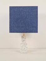 Vintage kubistisch carrara marmer tafellamp regency lamp ’60, N, N, Regency vintage, Ophalen of Verzenden