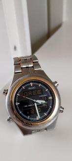 Vintage SEIKO World Timer herenhorloge horloge, Staal, Polshorloge, Ophalen of Verzenden, Zo goed als nieuw