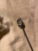 Verzilverd gebaksvorkje met schelp motief, Ophalen of Verzenden