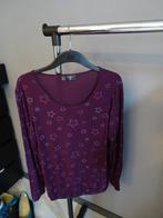 BPC Shirt lange mouw, paars overall print, maat 44/46, Paars, BPC, Gedragen, Shirt of Top