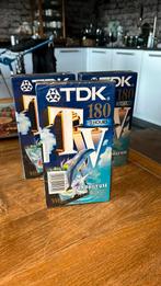 Drie nieuwe gesealde TDK videobanden 180 min., Alle leeftijden, Ophalen of Verzenden, Nieuw in verpakking, Overige genres
