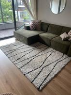 Vloerkleed wit/zwart, Wit, 200 cm of meer, Ophalen of Verzenden, Zo goed als nieuw