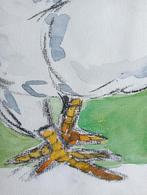 Kip Aquarel stijl Ellen Meuwese, Ophalen of Verzenden