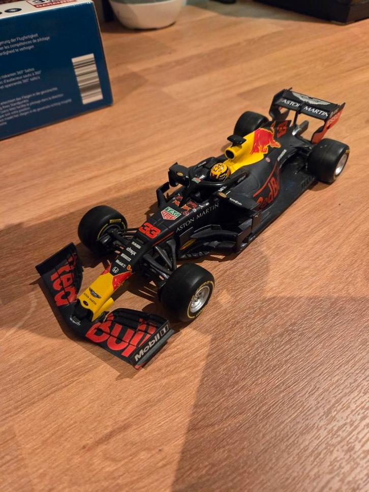 Max Verstappen RB15 Burago Jumbo, Hobby en Vrije tijd, Modelauto's | 1:24, Zo goed als nieuw, Auto, Bburago, Ophalen of Verzenden