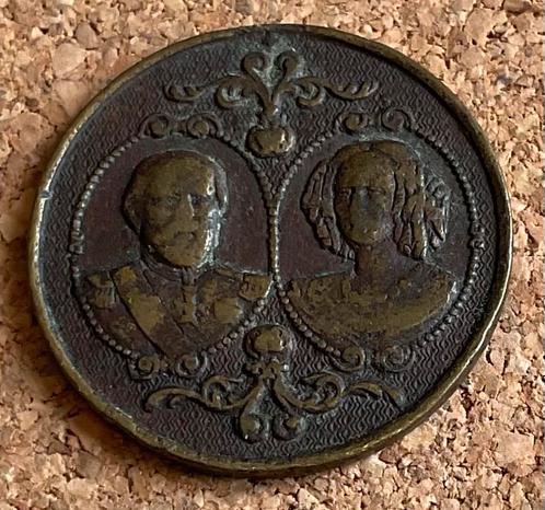 Penning  25-Jarig Regeringsjubileum Koning Willem III (1874), Postzegels en Munten, Penningen en Medailles, Overige materialen