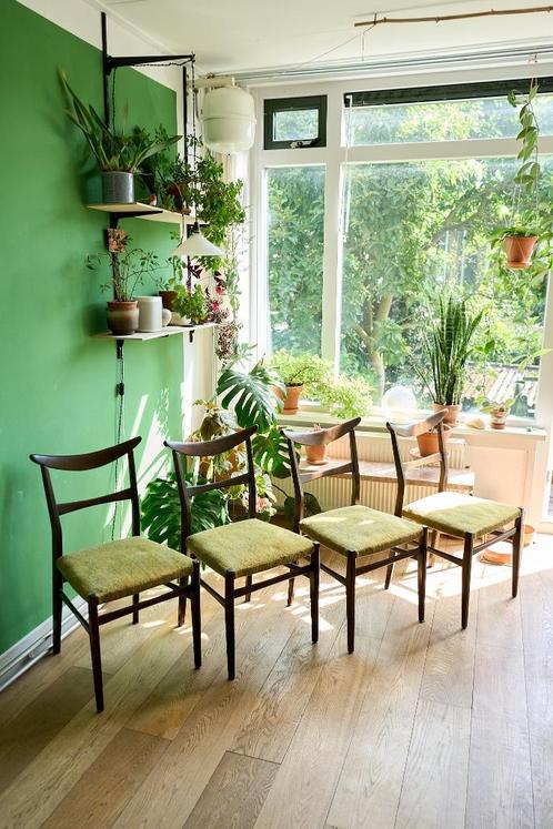 mid century design stoelen van Lübke - set of 4, Antiek en Kunst, Antiek | Meubels | Stoelen en Banken, Ophalen