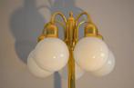 Gouden Vintage Hollywood Regency vloerlamp met bollen - 1970, Huis en Inrichting, Lampen | Vloerlampen, Ophalen, Gebruikt, 100 tot 150 cm