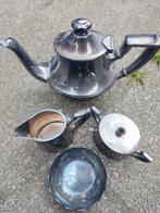 Verzilverd thee set, Antiek en Kunst, Antiek | Servies compleet, Ophalen of Verzenden