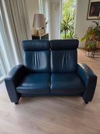 Leren Bioscoopbank / Relaxbank - Tweezitter, Huis en Inrichting, Ophalen of Verzenden