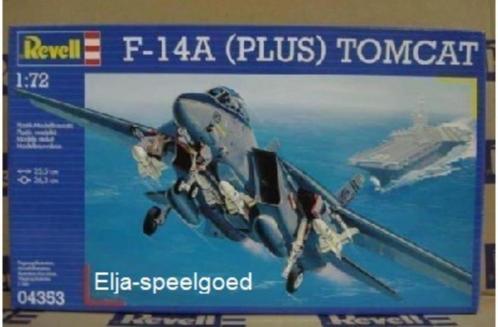 Modelbouw Revell 1:72 F-14A Tomcat Plus F-14 A F14 4353, Hobby en Vrije tijd, Modelbouw | Vliegtuigen en Helikopters, Nieuw, Vliegtuig