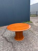 Vintage eettafel rond uitschuifbaar, Huis en Inrichting, Tafels | Eettafels, Ophalen, Gebruikt, C, Rond