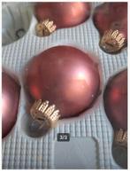 Roze kerstballen in doos h, Diversen, Kerst, Tradition, Onbekend, Ophalen of Verzenden, Zo goed als nieuw