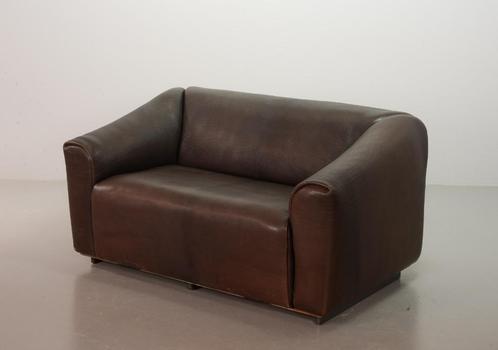 Stoere De Sede Loveseat Sofa DS47 in bruin zadelleer, 1970s, Huis en Inrichting, Banken | Sofa's en Chaises Longues, Gebruikt