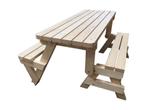OP is OP picknicktafel bouwpakket inklapbaar 2 in 1 op is op, Nieuw, Ophalen of Verzenden, Inklapbaar, Rechthoekig