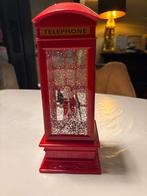 Rode Telefooncel met sneeuw en muziek, Huis en Inrichting, Kunststof, Ophalen of Verzenden, Zo goed als nieuw, Minder dan 25 cm
