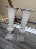 Grote decoratieve vazen, Steen, Gebruikt, Wit, Ophalen of Verzenden