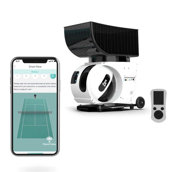 TE HUUR: AI Tennis ballenmachine | Pongbot Pace S Pro!, Sport en Fitness, Tennis, Nieuw, Overige merken, Ophalen