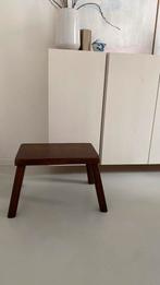 Houten bankje krukje bijzettafel vintage brocante, Huis en Inrichting, 45 tot 60 cm, Minder dan 55 cm, Gebruikt, Ophalen of Verzenden