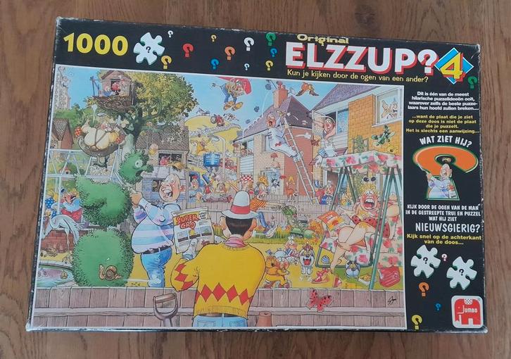 Elzzup (Wasgij) puzzel HET GROEIT ALS KOOL!, Hobby en Vrije tijd, Denksport en Puzzels, Gebruikt, 500 t/m 1500 stukjes, Ophalen of Verzenden