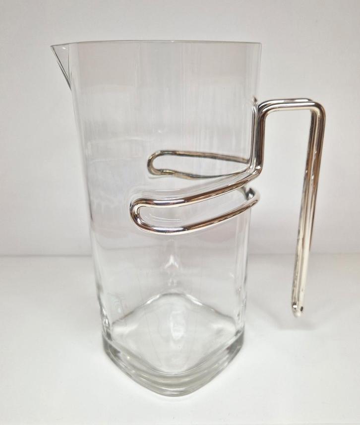 Vintage Luigi Bormioli Strauss waterkan, Italië 1990, Antiek en Kunst, Antiek | Glas en Kristal, Ophalen of Verzenden